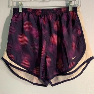 Nike Dry Fit Purple Patterned Running Shorts